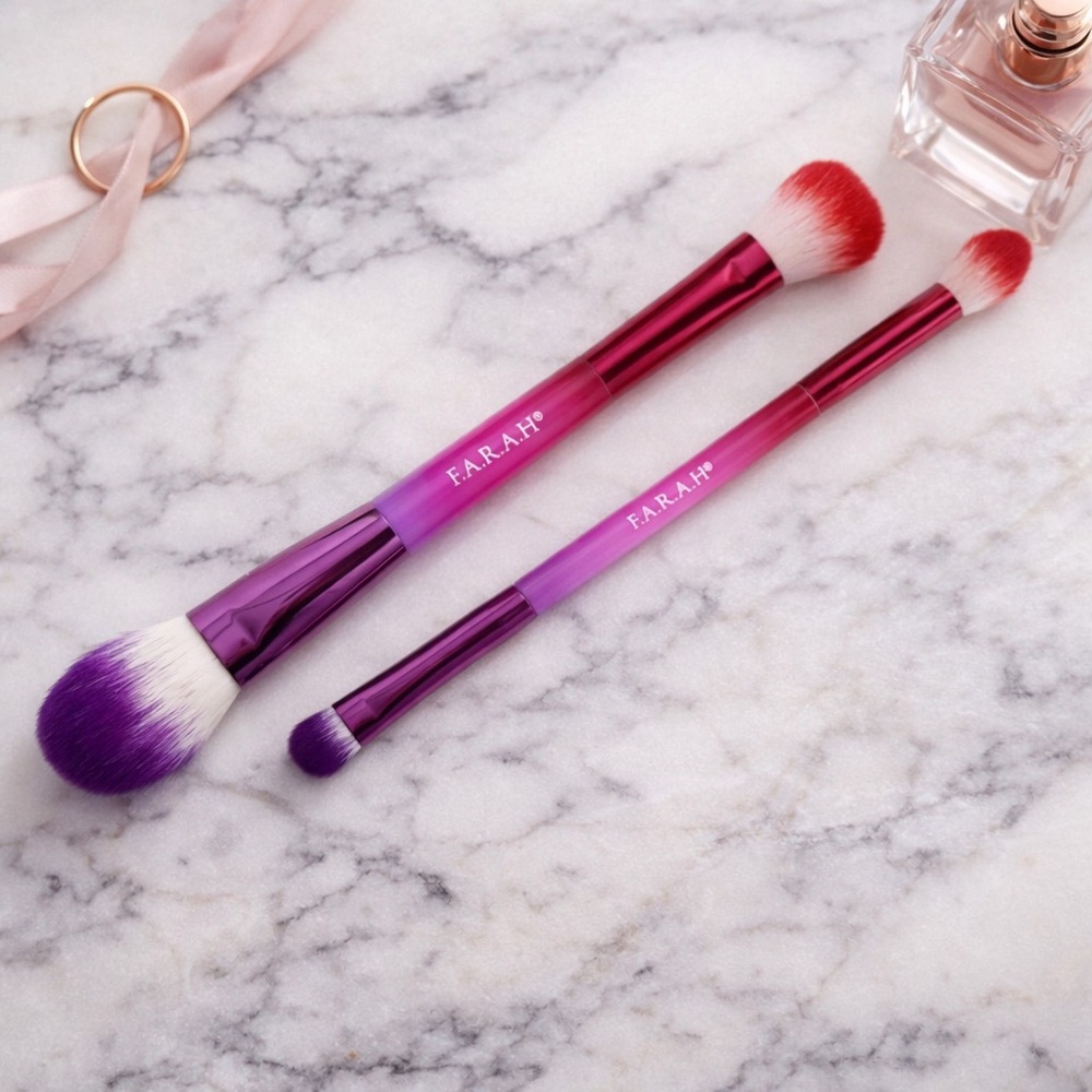 F.A.R.A.H Blush & Highlight and Shade & Blend Brush Set Sep sale
